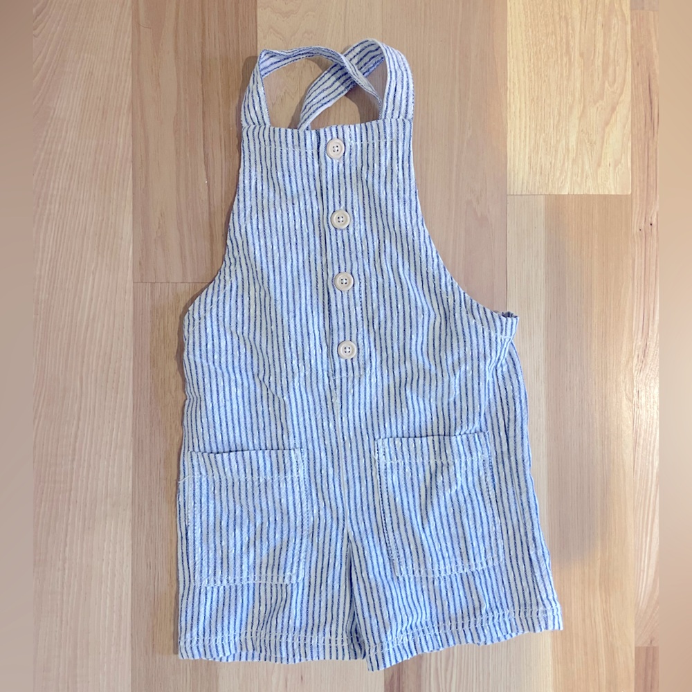 Zara kids short overalls 18-24m